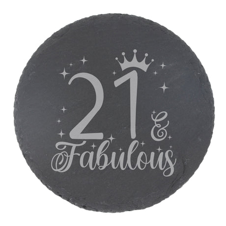 Round Slate Coaster