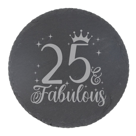 Round Slate Coaster