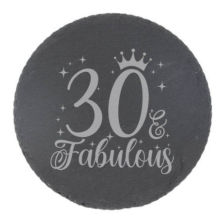 Round Slate Coaster