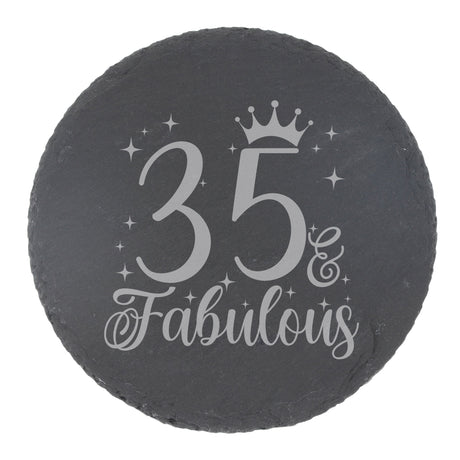 Round Slate Coaster