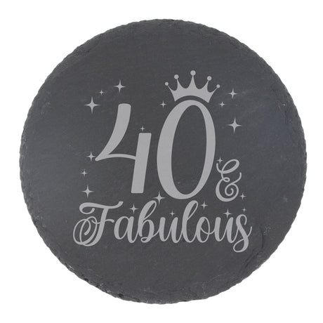 Round Slate Coaster
