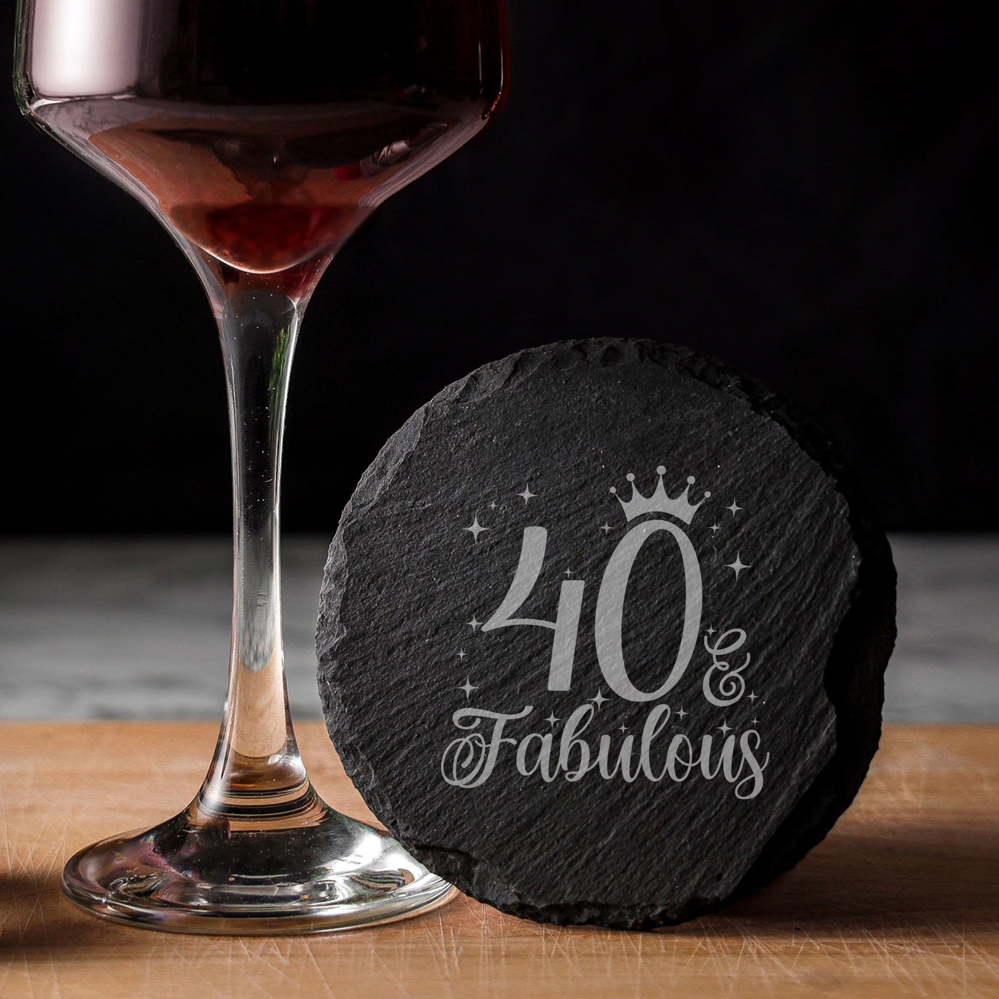 Round Slate Coaster