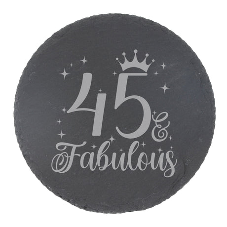 Round Slate Coaster
