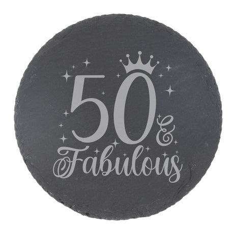 Round Slate Coaster