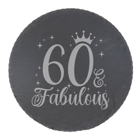 Round Slate Coaster