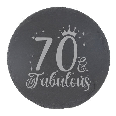 Round Slate Coaster