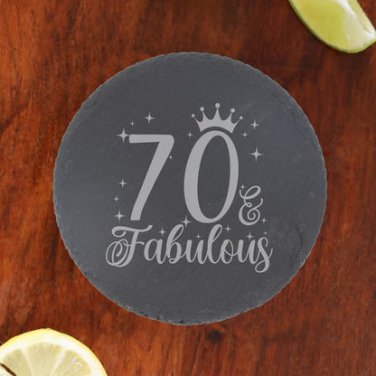 Round Slate Coaster