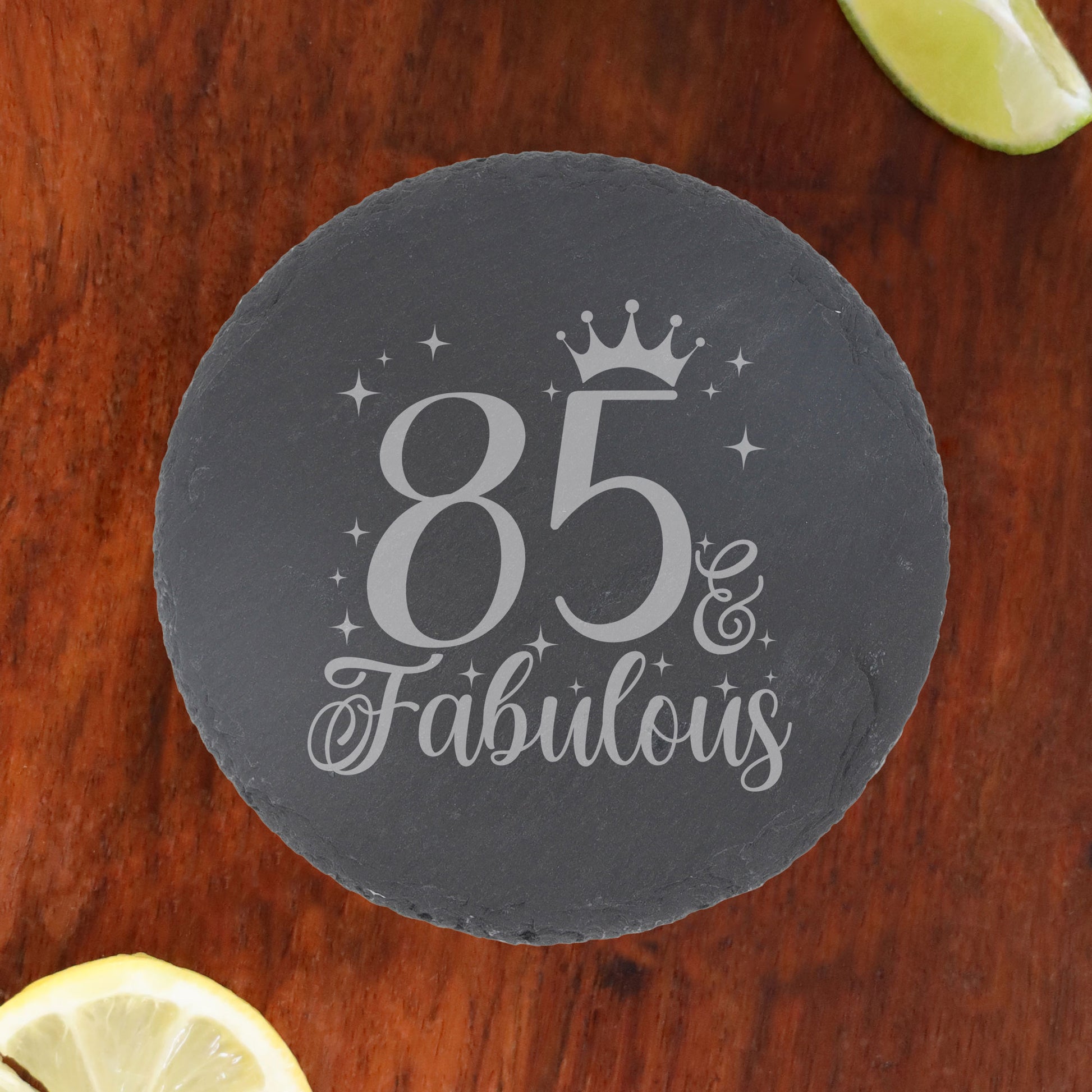 Round Slate Coaster