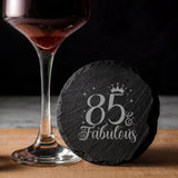 Round Slate Coaster