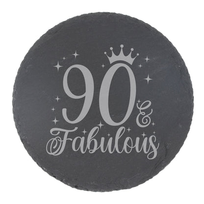 Round Slate Coaster