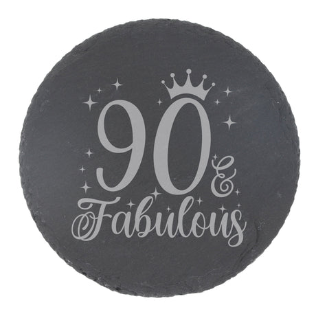Round Slate Coaster