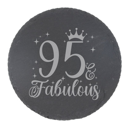 Round Slate Coaster