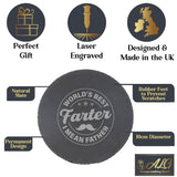 Round Slate Coaster