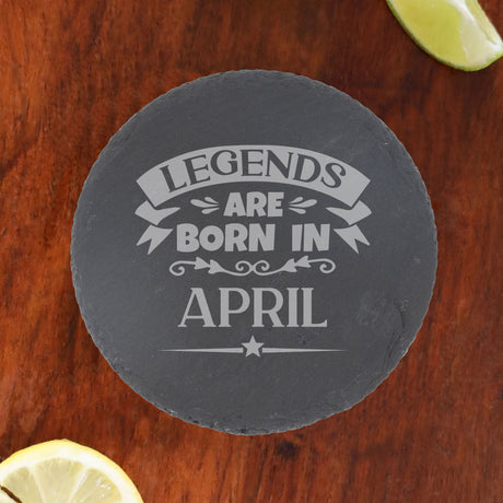 Round Slate Coaster