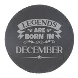 Round Slate Coaster