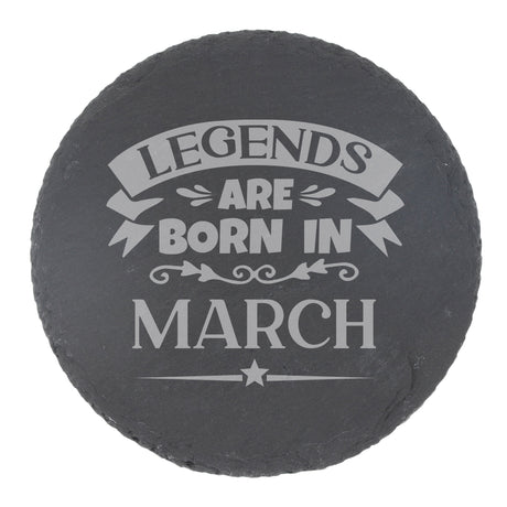 Round Slate Coaster