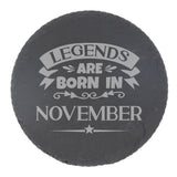 Round Slate Coaster