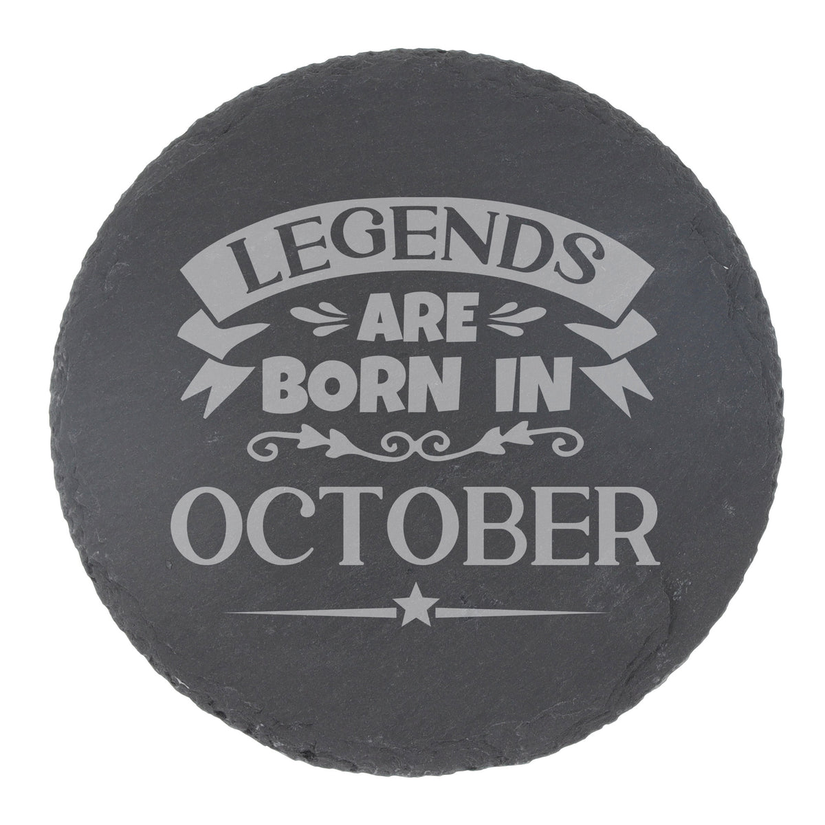 Round Slate Coaster