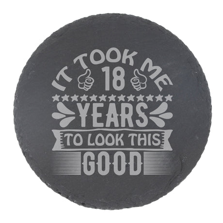 Round Slate Coaster