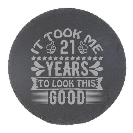 Round Slate Coaster