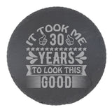 Round Slate Coaster