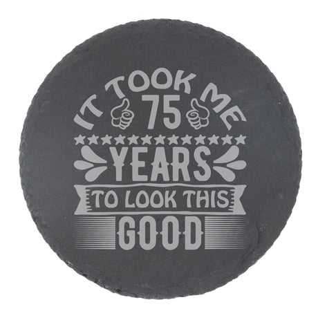 Round Slate Coaster