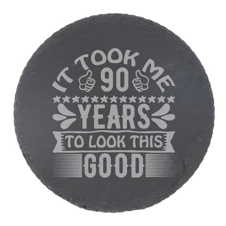 Round Slate Coaster