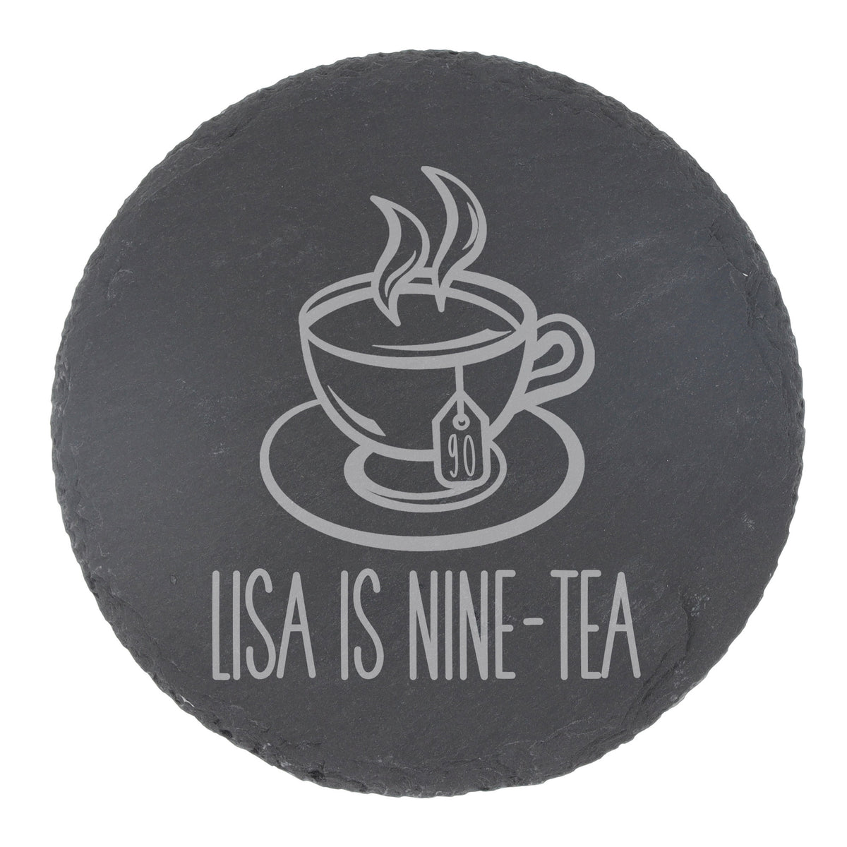 Round Slate Coaster