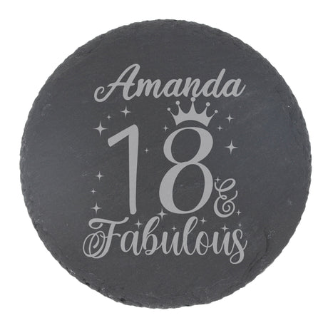 Round Slate Coaster