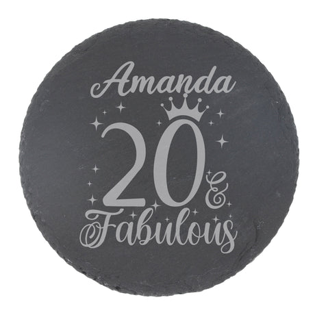 Round Slate Coaster