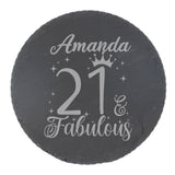 Round Slate Coaster