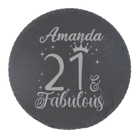 Round Slate Coaster