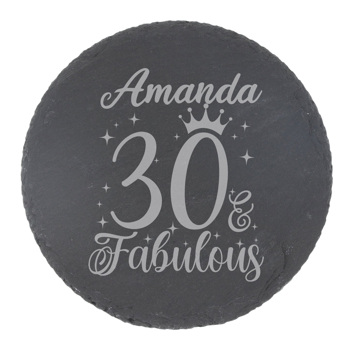 Round Slate Coaster