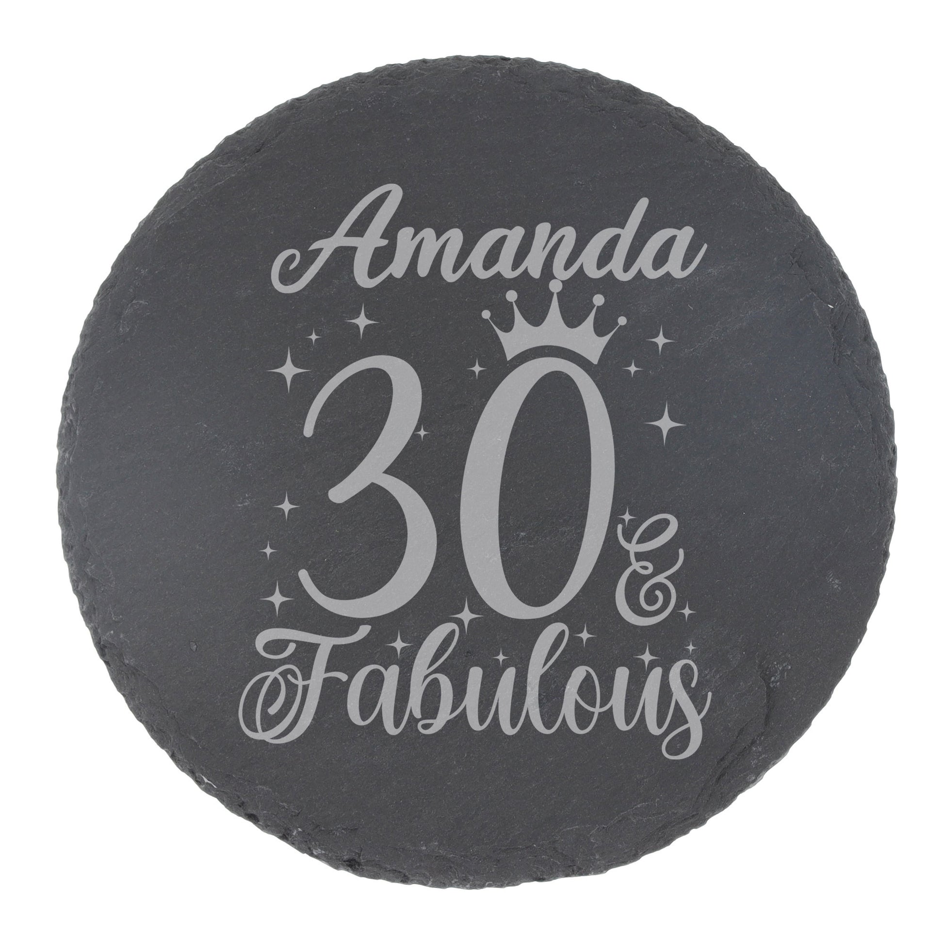 Round Slate Coaster
