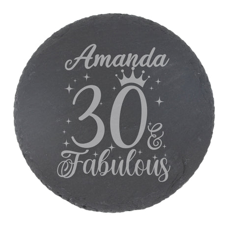 Round Slate Coaster