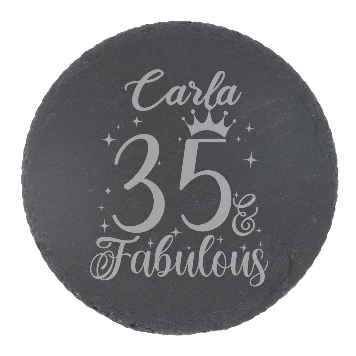 Round Slate Coaster