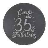 Round Slate Coaster