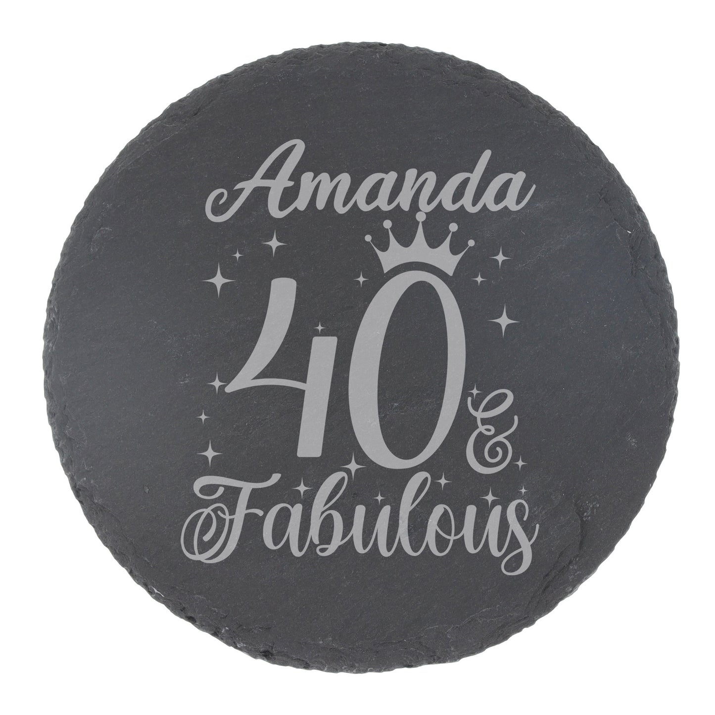 Round Slate Coaster