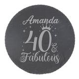 Round Slate Coaster