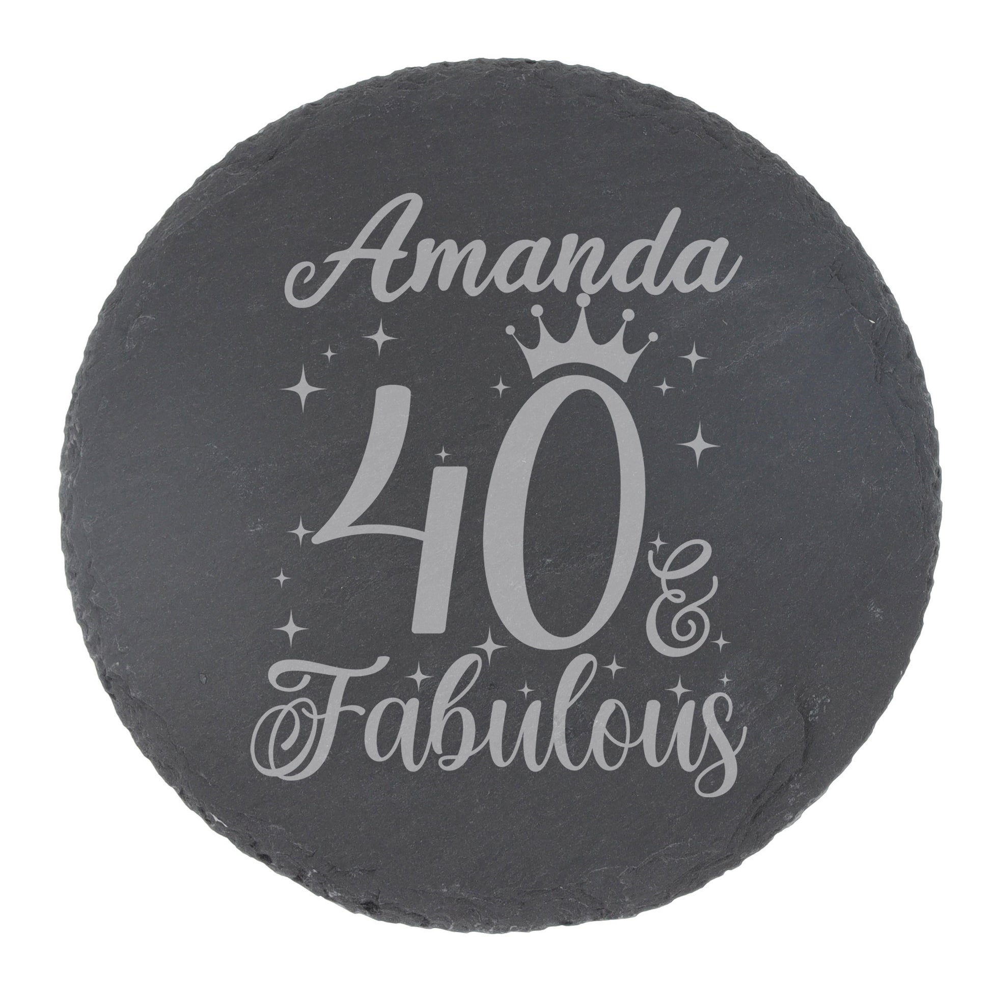 Round Slate Coaster