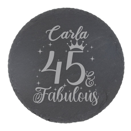 Round Slate Coaster