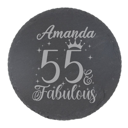 Round Slate Coaster