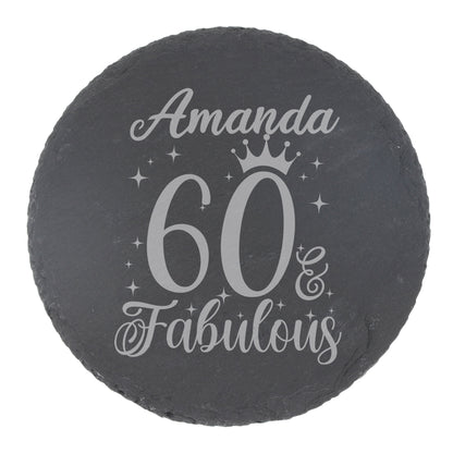Round Slate Coaster