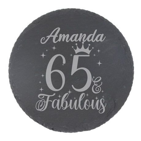 Round Slate Coaster