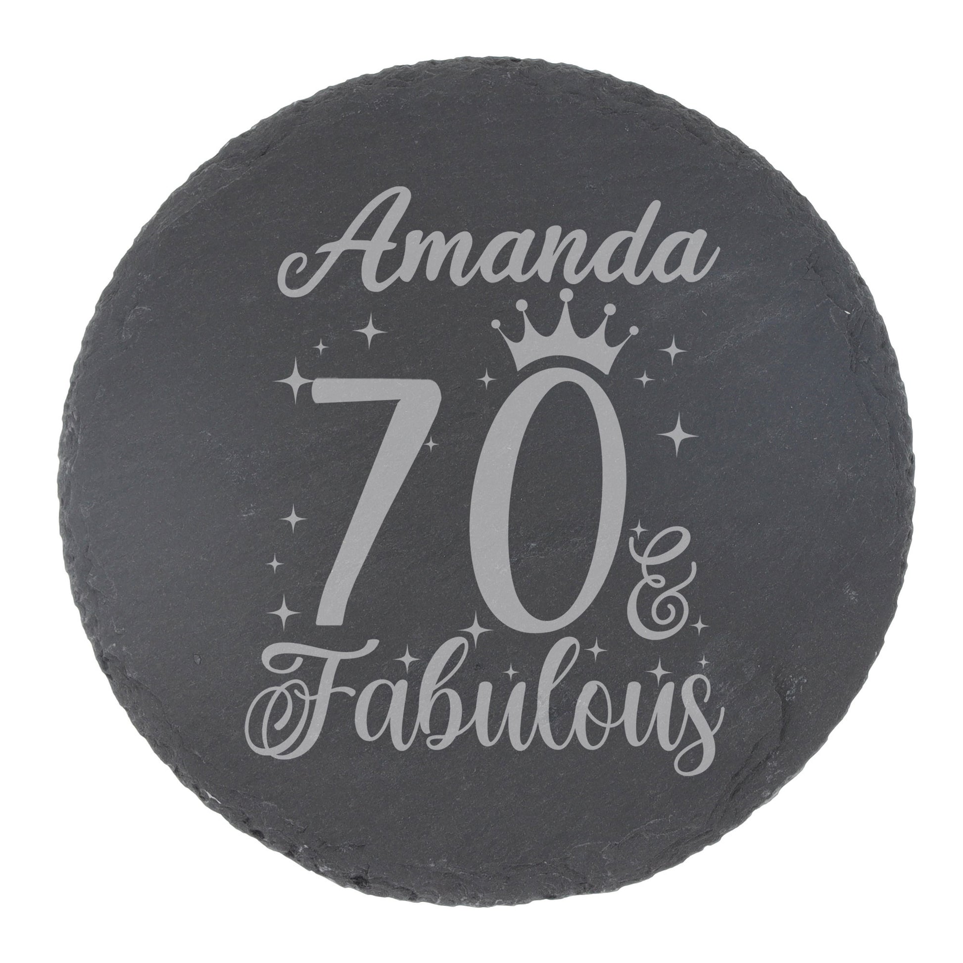 Round Slate Coaster
