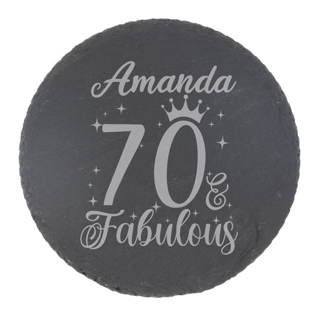 Round Slate Coaster