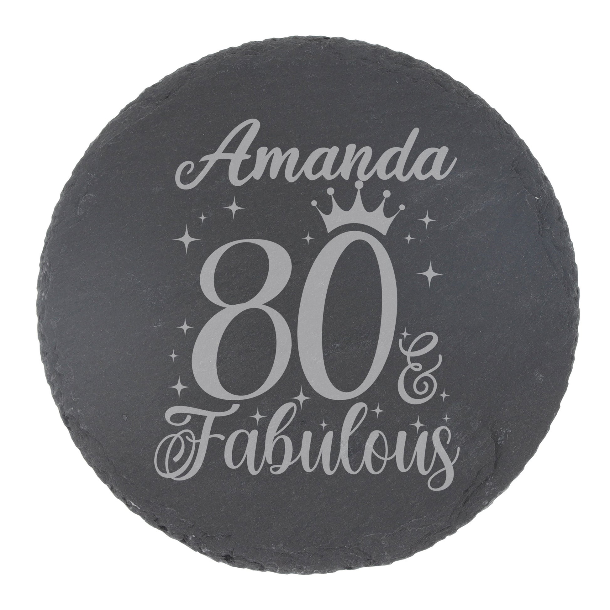 Round Slate Coaster