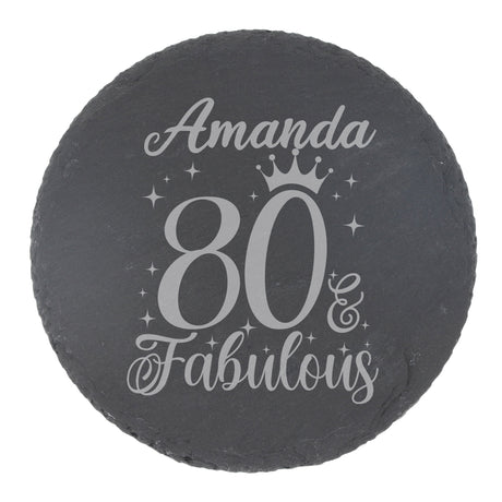 Round Slate Coaster
