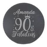 Round Slate Coaster