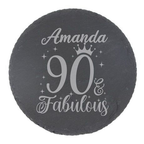 Round Slate Coaster
